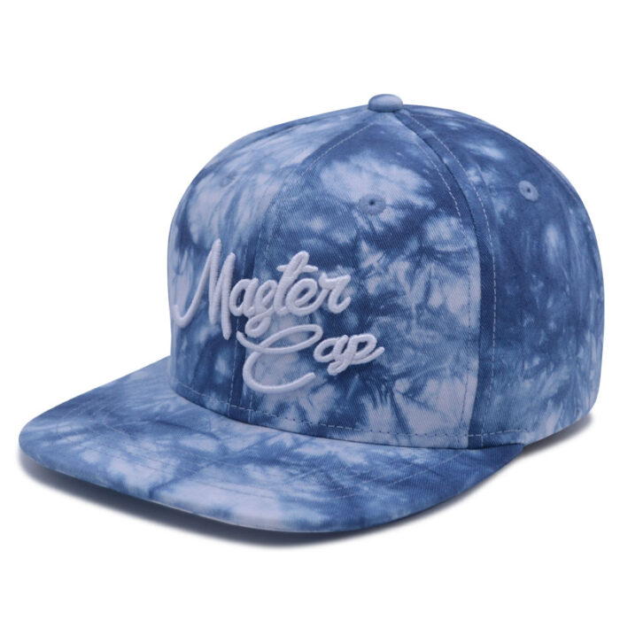 TIE-DYE SNAPBACK CAP W/ 3D EMBROIDERY